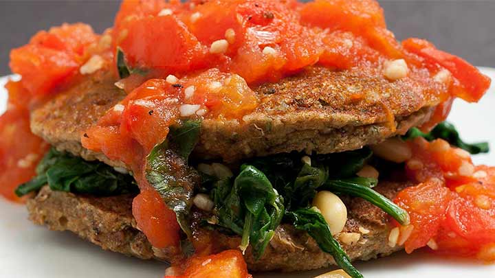 مراحل تهیه پنکیک بادمجان