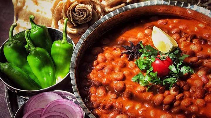 مراحل تهیه خوراک لوبیا چیتی