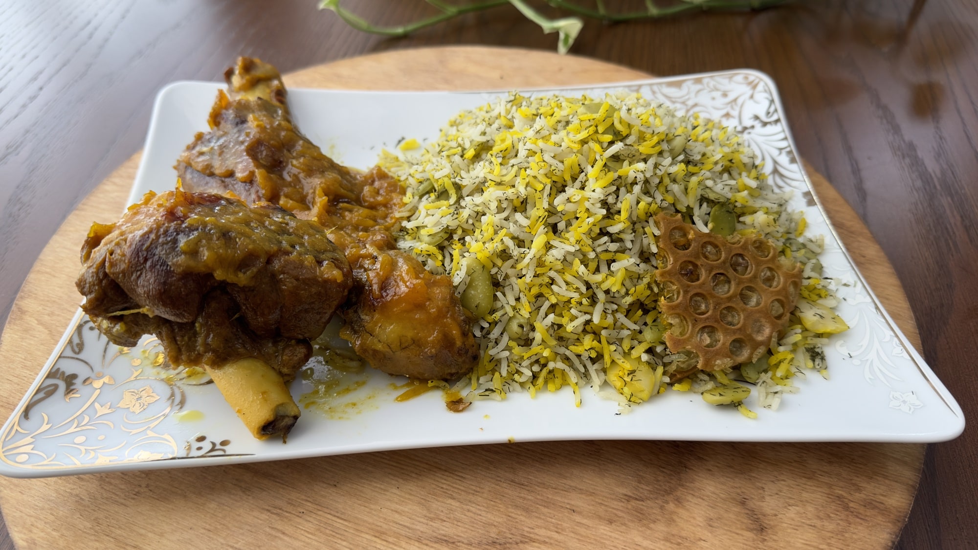 باقالی پلو با ماهیچه گوسفندی